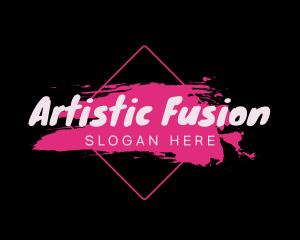 Pink Artist Paint logo design