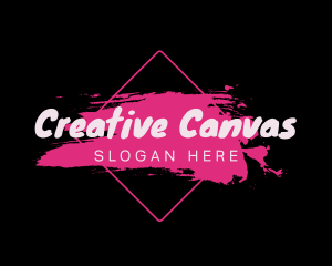 Pink Artist Paint logo design