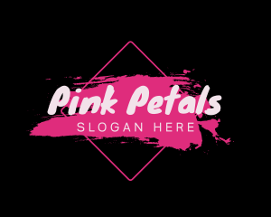 Pink Artist Paint logo design