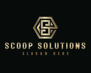 Corporation Hexagon Letter S logo design