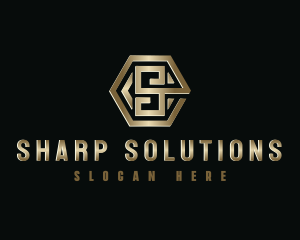 Corporation Hexagon Letter S logo design