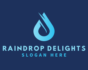 Water Droplet Rain logo design