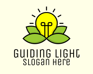 Lightbulb Sustainable Electricity logo design