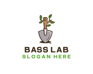 Organic Shovel Plant logo design