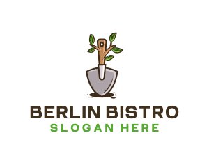 Organic Shovel Plant logo design