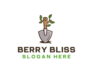 Organic Shovel Plant logo design