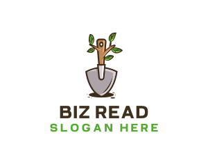 Organic Shovel Plant logo design