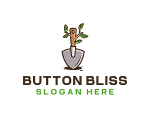 Organic Shovel Plant logo design