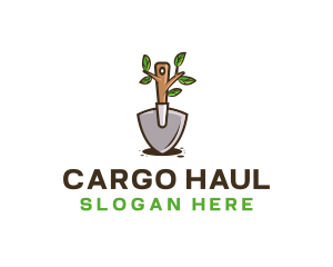 Organic Shovel Plant logo design