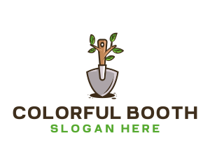 Organic Shovel Plant logo design