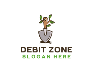 Organic Shovel Plant logo design