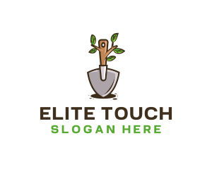 Organic Shovel Plant logo design