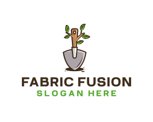 Organic Shovel Plant logo design