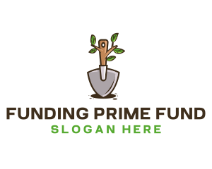 Organic Shovel Plant logo design