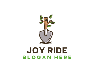 Organic Shovel Plant logo design