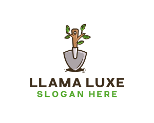 Organic Shovel Plant logo design