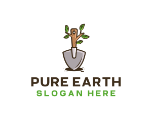 Organic Shovel Plant logo