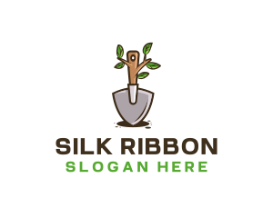 Organic Shovel Plant logo design