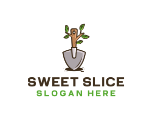 Organic Shovel Plant logo design