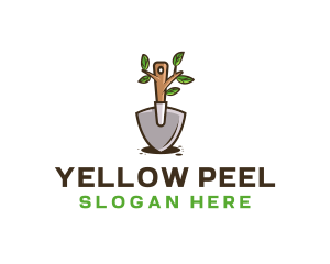 Organic Shovel Plant logo design