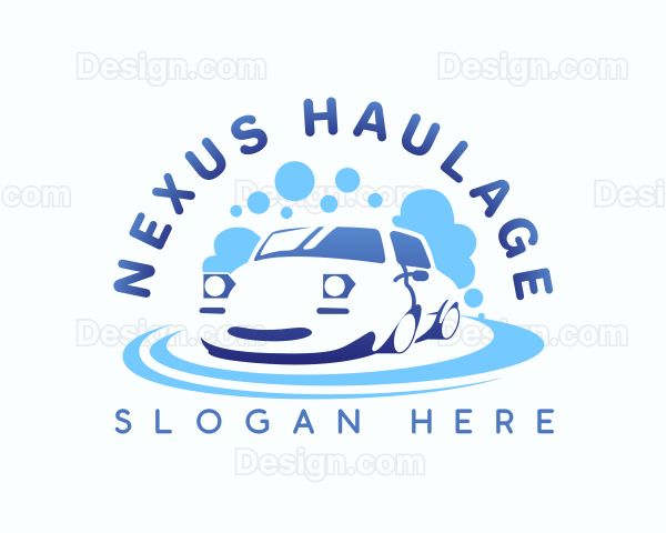 Car Wash Bubble Logo