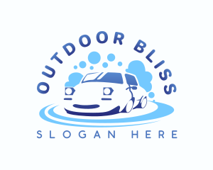 Car Wash Bubble Logo