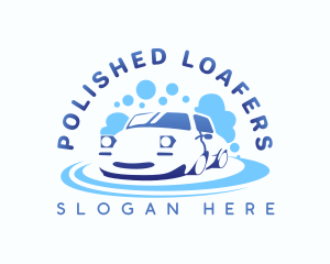 Car Wash Bubble logo design