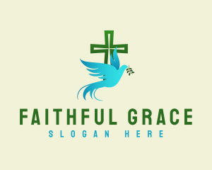 Holy Cross Dove Peace logo
