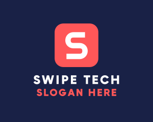 Square Button Lettermark logo design