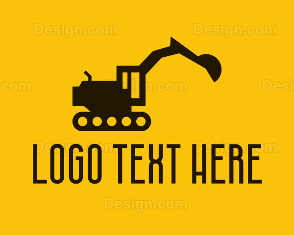 Industrial Construction Excavator Logo