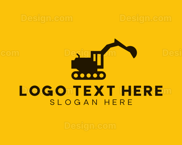 Industrial Construction Excavator Logo