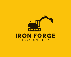 Industrial Construction Excavator logo design