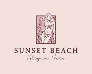 Floral Bikini Womenswear logo design