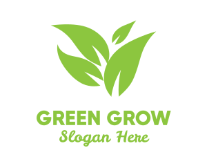 Green Leaves Eco logo design