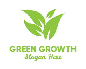 Green Leaves Eco logo design