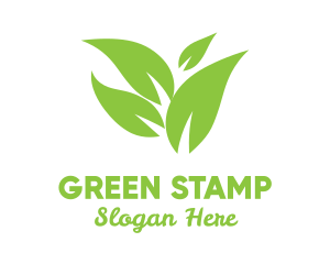 Green Leaves Eco logo design