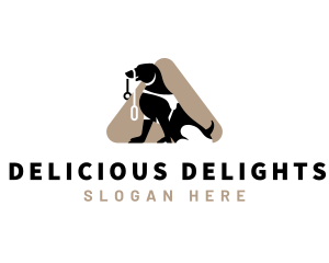 Dog Leash Veterinarian logo