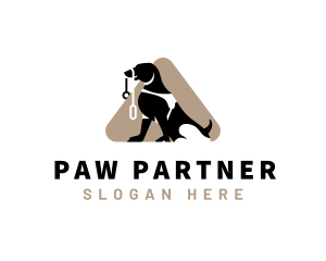 Dog Leash Veterinarian logo