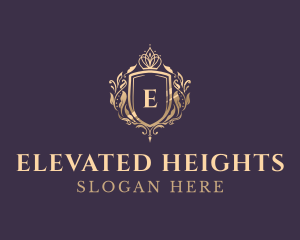 Luxury Crown Shield Lettermark logo design