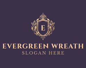 Luxury Crown Shield Lettermark logo design