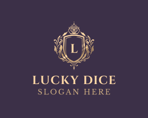 Luxury Crown Shield Lettermark logo design