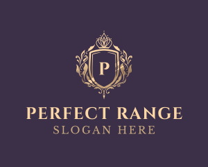 Luxury Crown Shield Lettermark logo design