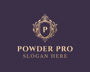 Luxury Crown Shield Lettermark logo design