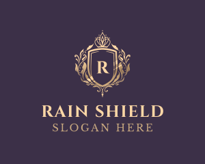 Luxury Crown Shield Lettermark logo design