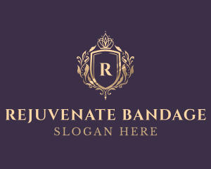 Luxury Crown Shield Lettermark logo design