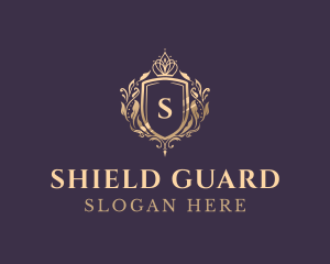 Luxury Crown Shield Lettermark logo design