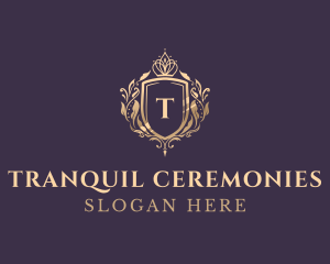 Luxury Crown Shield Lettermark logo design