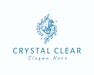 Crystal Stone Gem logo design