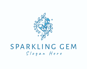 Crystal Stone Gem logo design