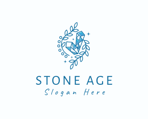 Crystal Stone Gem logo design